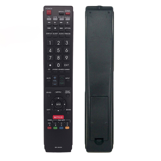 GB118WJSA Replacement Universal Remote Control Fit for Sharp TV | GB172WJSA GB004WJSA GB005WJSA GA890WJSA GB105WJSA GA935WJSAE