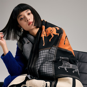 ผ้าคลุมไหล่ให้ความอบอุ่นในฤดูใบไม้ร่วงฤดูหนาวสำหรับผู้หญิงผ้าพันคอแคชเมียร์แบบดั้งเดิมทำจากอะคริลิค - Product Image 4