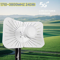 Antenne parabolique hyperbolique MIMO 2x22dBI à gain élevé 4G/5G 1700-4200Mhz pour communication de routeur, longue portée verticale