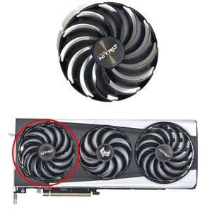 Ventilateur carte vidéo 87MM FDC10H12D9-C 95MM FDC10U12D9-C pour saphir <span class=keywords><strong>NITRO</strong></span> + AMD Radeon RX 6700 <span class=keywords><strong>6800</strong></span> 6900 XT carte graphique ventilateur de refroidissement - Product Image 2