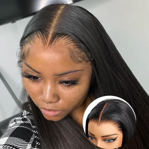 Venta al por Mayor de Pelucas Cortas Bob con Encaje Frontal y Línea de Cabello en Forma de M Estilo Lagos, Cabello Humano Liso sin Procesar, Peluca Frontal de Encaje HD sin Pegamento para Vendedores - Product Image 3