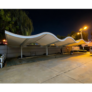 Cochera de PVC de Despliegue Rápido para Huéspedes de Resorts, Estructura Tensada de Membrana para Coches, Refugio para Vehículos - Product Image 3