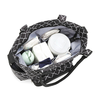 7 pièces ensemble grande capacité bandoulière sac à main fourre-tout maman sac avec matelas à langer 2 poussette sangle bébé sacs à couches