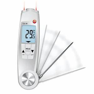 เทอร์โมมิเตอร์อินฟราเรดแบบดิจิตอล TESTO 104-IR ของแท้ 100% รุ่นใหม่ล่าสุด - เทอร์โมมิเตอร์อินฟราเรดแบบสองฟังก์ชัน ทั้งแบบวัดระยะไกลและแบบสัมผัส TESTO 104-IR - Product Image 1