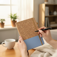 Carnets A5 en cuir écologique avec couverture en papier, impression UV, minimalistes, vente en gros, pour cadeaux d'entreprise