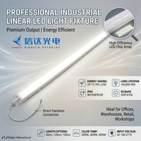 XINDECO Luminaire LED Linéaire Mince Facile à Installer 120/150cm Économe en Énergie Tri-étanche Intérieur/Extérieur Température de Couleur 3000-6500K