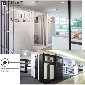 Sinh thái thân thiện hiển thị gạch <span class=keywords><strong>Acrylic</strong></span> có tủ trưng bày di động và móc slatwall có thể điều chỉnh - Product Image 3