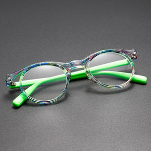 2025 cadre ovale <span class=keywords><strong>Anti</strong></span> lumière bleue bloquant les lunettes lointaines femmes élégant <span class=keywords><strong>Anti</strong></span> <span class=keywords><strong>brouillard</strong></span> lunettes Vintage optique hypermétropie lunettes - Product Image 5