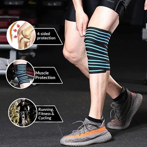 <span class=keywords><strong>Rodilleras</strong></span> Deportivas para Hombre, Vendajes Elásticos de Tela para <span class=keywords><strong>Sentadillas</strong></span> Profundas, Protección Profesional para Levantamiento de Pesas, Envolturas para Piernas que Protegen las Rodillas - Product Image 2