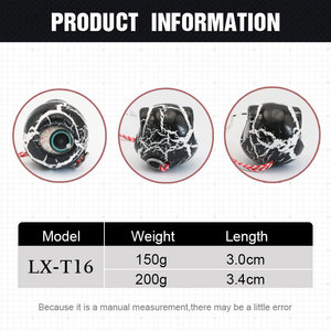 Piombi Rotondi OEM T16 da 150-200g con Occhi 3D <span class=keywords><strong>per</strong></span> la Pesca a Jigging di Snapper, Zander e Luccio - Esche Metalliche <span class=keywords><strong>per</strong></span> Casting - Product Image 3