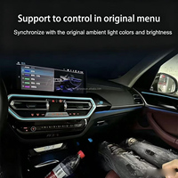 Luz ambiental LED para rejilla de ventilación de coche para X3 G01 X4 G02 IX3, tira de luz de ambiente para salida de aire del salpicadero delantero, 100% Plug and Play