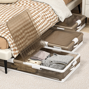 Holesale-contenedor <span class=keywords><strong>de</strong></span> plástico transparente <span class=keywords><strong>de</strong></span> gran capacidad con tapa, caja <span class=keywords><strong>de</strong></span> almacenamiento plegable, contenedores <span class=keywords><strong>de</strong></span> plástico <span class=keywords><strong>para</strong></span> ropa <span class=keywords><strong>debajo</strong></span> <span class=keywords><strong>de</strong></span> <span class=keywords><strong>la</strong></span> <span class=keywords><strong>cama</strong></span> - Product Image 6