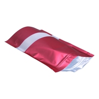 Sachet d'emballage en aluminium personnalisé de qualité alimentaire pour café, thé, snacks et noix, avec fermeture éclair et fenêtre transparente, vente en gros
