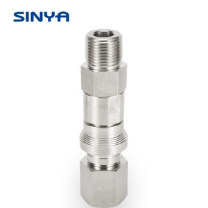 Thiết Bị Khớp Nối Nhanh Trong Phụ Kiện Ống Phụ Tùng Thủy Lực Thép Không Gỉ Áp Suất Cao 3000 PSI NPT Male Ends Adapter - Product Image 3