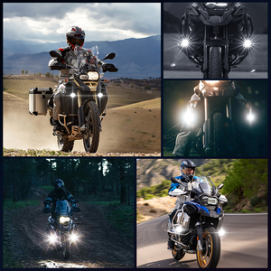 Nuevo Diseño de Faros LED para Motocicleta, Doble Color, 2 Lentes, Resistentes al Agua, Luces Antiniebla para Motocicletas y Camiones - Product Image 6