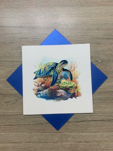 Carte en quilling artisanale, design 3D détaillé en papier, carte de vœux créative pour les anniversaires, les anniversaires de mariage et les fêtes - Product Image 3