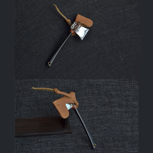 Xách tay mini Micro <span class=keywords><strong>AX</strong></span> EDC phẳng được hỗ trợ rìu với lưỡi thép 420 và sợi thủy tinh xử lý trang trí mặt dây chuyền - Product Image 6