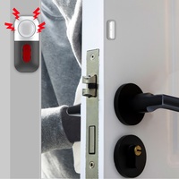 Alarme de porte antivol 130 dB avec 3 piles LR44, capteur ABS, alarme anti-effraction avec capteurs magnétiques pour portes et fenêtres, pour la sécurité des enfants