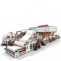 Ligne de production de papier absorbant laminé, machine de fabrication de papier Airlaid pour la matière première des serviettes hygiéniques, des couches et des coussinets d'allaitement