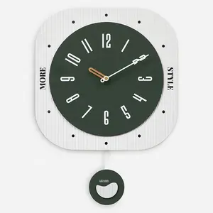 WOZOOM Venda Quente Nórdico Silencioso Não-Ticking Pêndulo Relógio De Parede Decoração Para Casa Relógio De Arte Moderna Relógio Para Decoração Da Sala 3