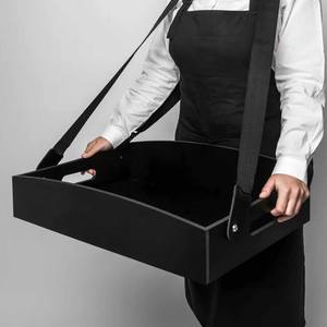 Bandejas de Madera para Aperitivos con Correa, Bandeja Grande Tipo Usherette, Bandejas para Servir en Noches de Cine, Porta Bebidas y Palomitas de Maíz Tipo Usherette - Product Image 5