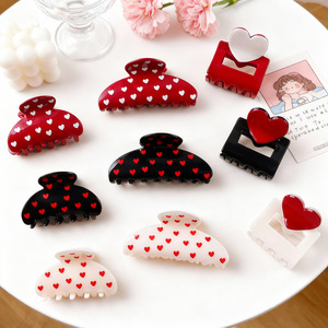 Gorace Jewelry Love Shark Back Head <strong>Hair</strong> Clip Women PVC Material Casual Handmade High-end All-match <strong>Hair</strong> <strong>Accessories</strong> 9cm <strong>Yiwu</strong> - Product Image 5