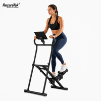 Máquina de Ejercicio Azul y Negra, Escaladora, Equipo de Fitness, Entrenamiento Cardiovascular, Fitness Comercial para Pérdida de Peso, Portátil