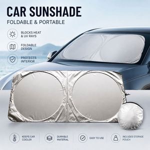 Wholesale Custom Logo UV Protection Front Window Sunshade Fold <b>Windshield</b> for Car Dealer Business Promo Gift Sunshade <b>Cover</b> - Product Image 2