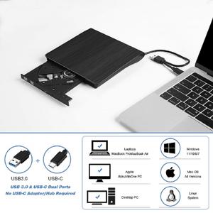 <span class=keywords><strong>Lecteur</strong></span> de CD externe mince USB 3.0 <span class=keywords><strong>lecteur</strong></span> <span class=keywords><strong>DVD</strong></span> et <span class=keywords><strong>lecteur</strong></span> optique <span class=keywords><strong>pour</strong></span> <span class=keywords><strong>PC</strong></span> <span class=keywords><strong>portable</strong></span> Windows 11 Compatible <span class=keywords><strong>DVD</strong></span> RW Writer - Product Image 3