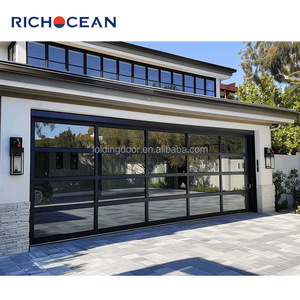 Puertas de Garaje Enrollables Eléctricas Plegables RICHOCEAN, Puertas de Garaje Personalizadas de Aluminio y Vidrio Impermeables para Villas - Product Image 3