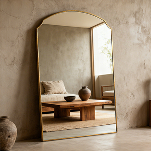 Bán Buôn Durable Sắt Hiện Đại Trang Trí Nội Thất Vòm Gương Cho Phòng Khách Khách Sạn Phòng Tắm Tường - Product Image 3