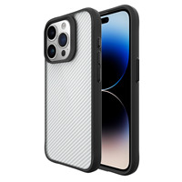 Coque de téléphone transparente antichoc en fibre de carbone pour iPhone 15 Pro, coque de protection en TPU PC pour iPhone 14 17Air 13 12 11 16 Pro Max