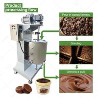 Moulin à billes commercial de laboratoire de 100 kg pour le broyage du chocolat avec diagramme de fonctionnement pour la conche à chocolat