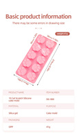 Xinguo 125 Silikon-Kuchenform 3D Seifen-Pudding-Form 10 Hohlräume Katzenpfoten-Form Käseform Kuchendekoration Kerzenharz BPA-frei Hochwertig