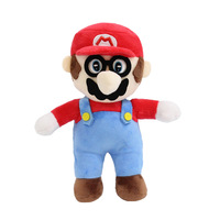 Peluches de jeux rétro, adorables figurines en peluche de dessins animés avec accessoires, cadeaux premium pour machines à griffes