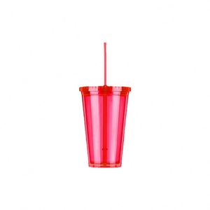 Vaso de Plástico Transparente Multicolor Único a Prueba de Fugas con Pajita para Publicidad, Venta al por Mayor 2026 - Product Image 2
