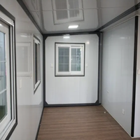 Maison de vacances modulaire de luxe à double aile, isolation acoustique commerciale, conteneur préfabriqué extensible