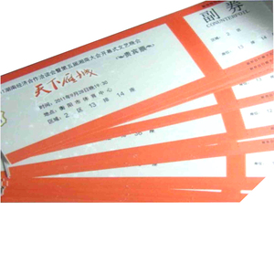 Design de <span class=keywords><strong>mode</strong></span> sécurité hologramme estampillé à chaud feuille Anti-contrefaçon carton brillant Kraft formes personnalisées <span class=keywords><strong>concert</strong></span> événement <span class=keywords><strong>billet</strong></span> - Product Image 3