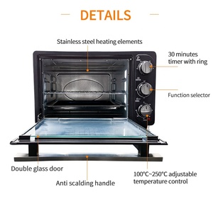 80L mecánico 2200W temporizador Mini horno eléctrico aparato de cocina <span class=keywords><strong>para</strong></span> el hogar Hotel comercial - Product Image 3