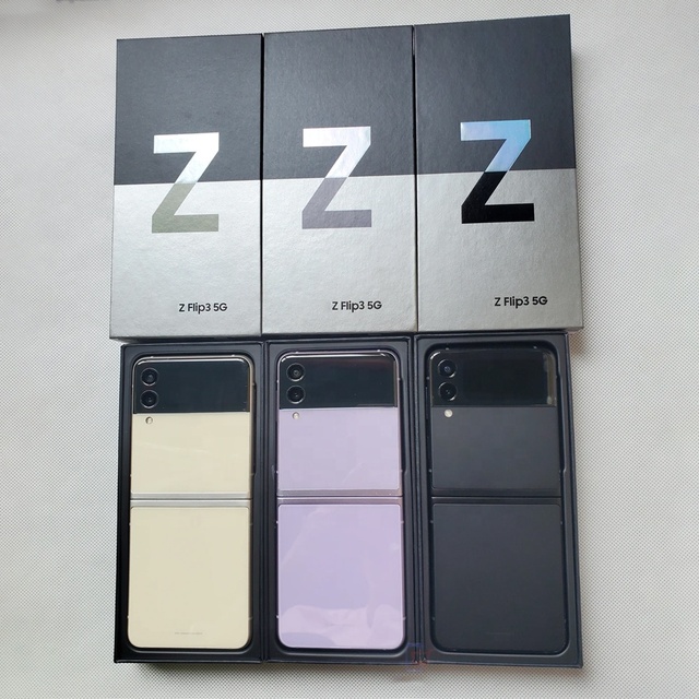 Android Folding Phone Z Flip 3 5G Smartphone 128GB 1sim 6.7inch Original Unlocked Cellphone Wholesale Z Flip 4 Fold Telephone