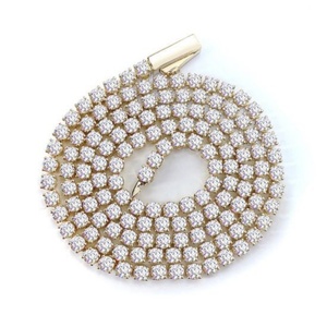 18K Gold Plated Hiphop Jewelry Cubic Zirconia <b>Ice</b> <b>Out</b> Tennis <b>Chains</b> - Product Image 4