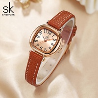 Reloj de pulsera de cuarzo de alta precisión para mujer, de lujo, pequeño, cuadrado, vintage, elegante, con correa de cuero, con logotipo personalizado.