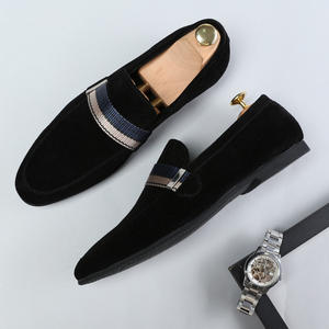 Chaussures Oxford pour hommes de créateur italien, patchwork, bout carré, légères, respirantes, banquet, mariage, lacets, mocassins plats - Product Image 3