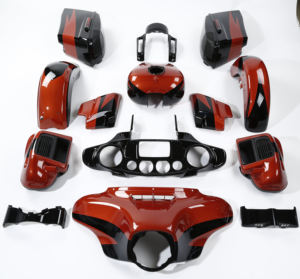 Carenado Delantero para Harley <span class=keywords><strong>HR3</strong></span> 90600002 Naranja Sunburst / StarABS, Kit de Carenado para Motocicleta Harley CVO Street Glide 14-25 Touring - Product Image 1