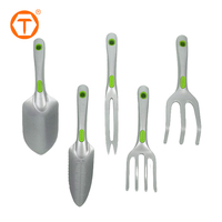 Ensemble d'outils de jardinage ergonomiques à poignée confortable, en aluminium, robustes et légers, pour la plantation