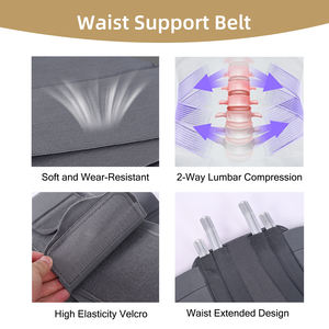 Ceinture de soutien lombaire respirante et réglable pour soulager la douleur du bas du dos avec 4 supports, soutien lombaire pour le sport - Product Image 4