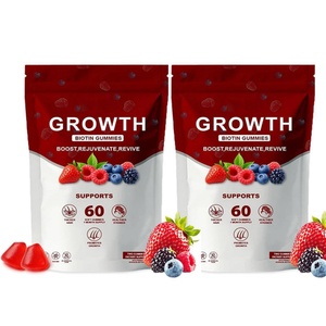 Vitaminas para el Crecimiento del Cabello, Colágeno, Biotina, Suplemento de Gomitas de Belleza para Adultos - Antioxidante y Apoyo para el Crecimiento de Uñas y Cabello - Product Image 1