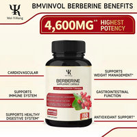 Capsules dures personnalisées de 4600mg par gélule en poudre d'extrait de berbérine de haute qualité pour le soutien de la fonction immunitaire