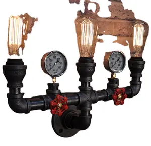 Pipe Industrial Lighting And Reading Lamp with wrought iron pipe fittings