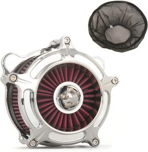 Sepeda <span class=keywords><strong>motor</strong></span> Chrome <span class=keywords><strong>spike</strong></span> turbin pembersih udara filter intake untuk Harley Sportster 48 72 XL Sportster 883 1200 1991-up